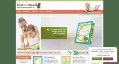 Desktop Screenshot of boekmetnaam.nl